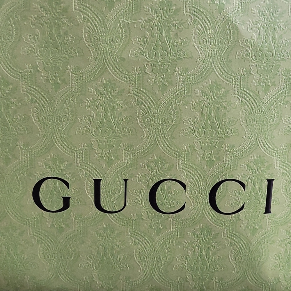 BRAND NEW AUTHENTIC GUCCI LARGE PAPER SHOPPING GIFT BAG 14" X 10" - Picture 2 of 5